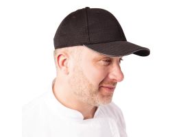 Chef Works Cool Vent baseball cap zwart en grijs