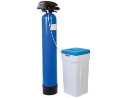 Waterontharder Chrono - en volumemeter, 50L., met uitwendige fles