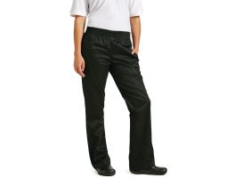 Chef Works Basic Baggy dames koksbroek zwart S