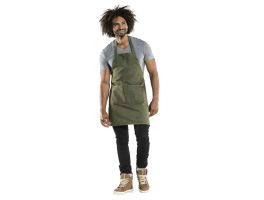 Chaud Devant Bib Schort Basis Groen Denim B70-L75 cm