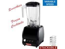 Professionele mixer, vierkant glas 2 liter, snelheidsregelaar