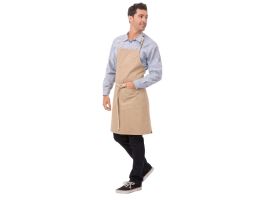 Chef Works Austin Denim kort schort naturel