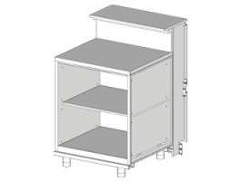 Neutrale toonbank, met dienst tablet