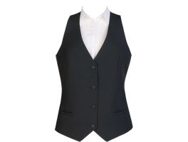 Damesgilet 4 knopen zwart M