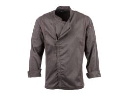 Chef Works Urban Hartford unisex koksbuis met rits lange mouw grijs XL