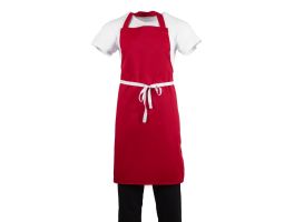 WHITES HALTERSCHORT POLYESTER-KATOEN ROOD