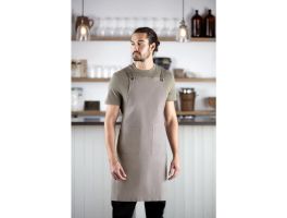 Southside Cotton canvas halterschort washed grijs