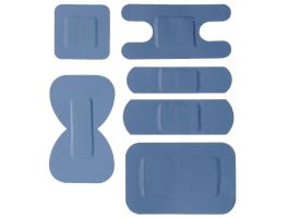 Blauwe pleisters assorti (100 stuks)