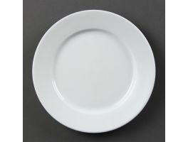 CB479 - Olympia Whiteware borden met brede rand 20,2cm - ( 12 stuks )
