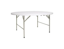 Bolero ronde klaptafel wit 153cm