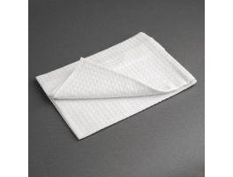 Vogue theedoek honingraatstructuur wit (10 stuks)