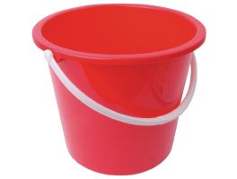 Jantex kunststof emmer 10L rood