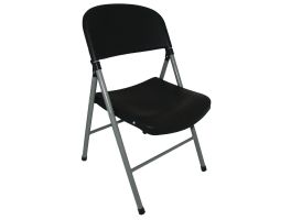 Bolero opklapbare stoelen zwart (2 stuks)