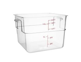 Hygiplas polycarbonaat voedseldoos vierkant 10L