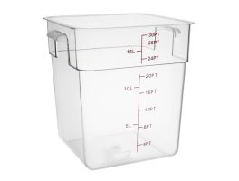 Hygiplas polycarbonaat voedseldoos vierkant 15L