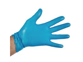 Hygiplas vinyl handschoenen blauw poedervrij L (100 stuks)