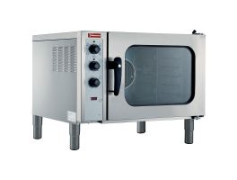 Elektrische convectie oven 6x GN 1/1, automatische  luchtbevochtiger