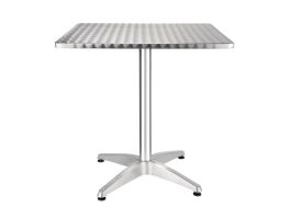 Bolero vierkante RVS bistrotafel 70cm