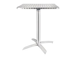 CG838 - Bolero vierkante bistrotafel met kantelbaar RVS blad 60 cm