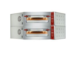 Elektrische hoekoven, 2 kamers, 2x 8 pizza's Ø 350 mm