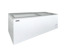 IDA600-W1 - Vrieskist met glazen schuifdeksel 489 Liter - 1804 x 694 x 867 mm - TEFCOLD
