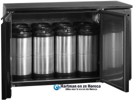 CKC8 - Fustenkoeling zelfsluitende deuren met geventileerde koeling - BxDxH-1350 x 590 x 860 mm TEFCOLD