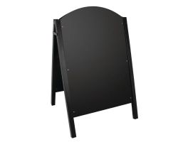 Olympia stoepbord met zwart metalen frame