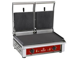 Contact-grill DUBBEL, geëmailleerde platen