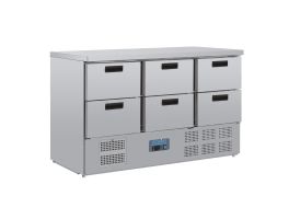 Polar G-serie koelwerkbank met 6 laden