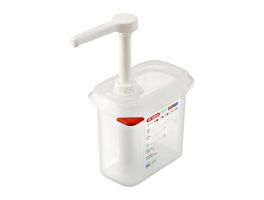 Araven sausdispenser GN 1/9 transparant 1,5L