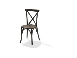 Crossback Stackable Chair massivwood, brown, 48x47x88cm (BxTxH), 50100