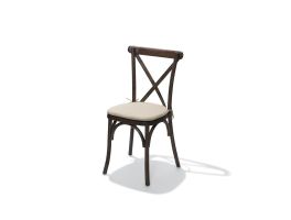 Cushion Padded ecru for Crossback (bar)Chair, 46x45x2cm (BxTxH), 50100CSHN
