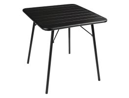 CS731 - Bolero vierkante stalen tafel zwart 70 cm