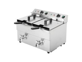 Buffalo dubbele inductie friteuse 2x 3000W