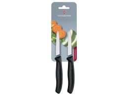 Victorinox Puntig Schilmesje 8cm Zwart (Pak van 2)