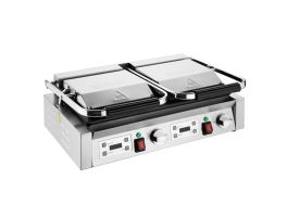 Buffalo Dubbele Contactgrill Geribbelde Platen