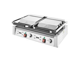 Buffalo dubbele contactgrill geribbeld/glad