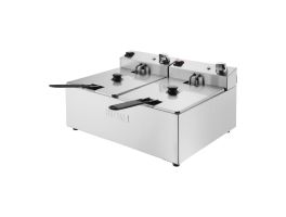 Buffalo Dubbele Tank Dubbele Mand 2X5Ltr Countertop Friteuse 2X2.8Kw