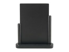 Securit Elegant medium houten tafelkrijtbord met zwarte lakafwerking