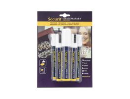 Securit 5 Original Chalk Marker een ronde, geciseleerde stift met blokpunt in wit