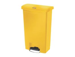 Rubbermaid Slim Jim Front Step pedaalemmer 50L geel