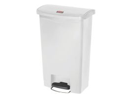 Rubbermaid Slim Jim Front Step pedaalemmer 50L wit