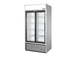 True Staande Dubbele Deur Merchandising Koelkast Aluminium Gdm-33-Hc-Ld