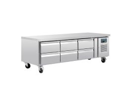 Polar GN laag model koelwerkbank 6 laden