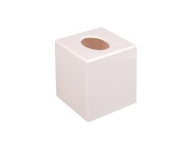 Witte vierkante tissue box
