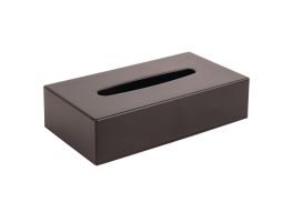 Zwarte rechthoekige tissue box