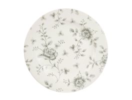 Churchill Rose Chintz Grey Bord 21cm (pak van 6)