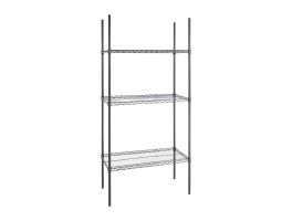 Nisbets Essentials 3-laags gecoat stellingsysteem 1820 x 915 x 457mm