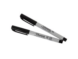 Sharpie ultrafijne permanente marker zwart (2 stuks)