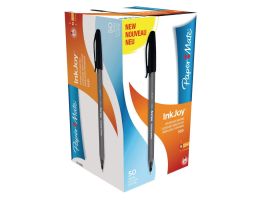 Paper Mate Inkjoy 100 pennen met dop zwart (50 stuks)